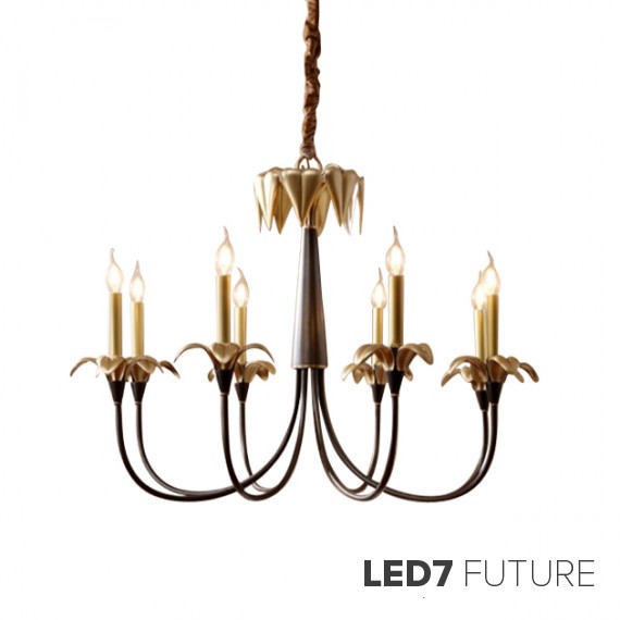 Ritz - Gold Bloom Chandelier